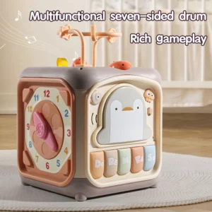 Montessori Busy Cube for Toddlers – 7-in-1 Sensory Activity Learning Toy