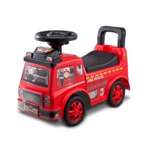 Kids Ride On Push Car – Toddler Ride Racer with Music Steering Wheel & Storage