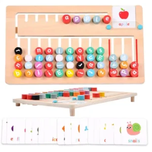 Kids Letter Matching Puzzle Board – Wooden Spelling & Alphabet Learning Game